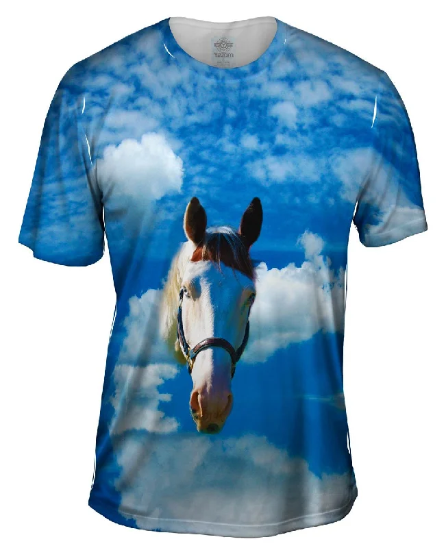 Graffiti Style T-Shirt-Homely White Horse