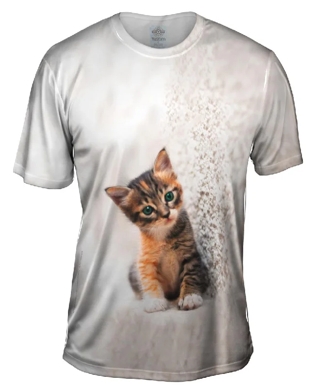 Graphic Art T-Shirt-Kitty Cat Carpet Scratch