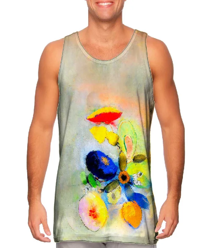 Cool Graphic Sleeveless-Odilon Redon - "Symbolism Flowers"