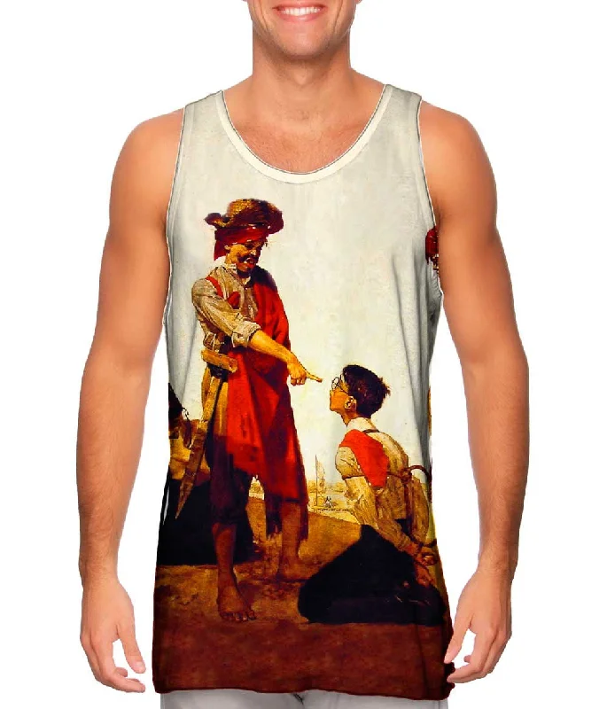 Elegant Sleeveless Shirt-Norman Rockwell - "Cousin Reginald Plays Pirate" (1917)