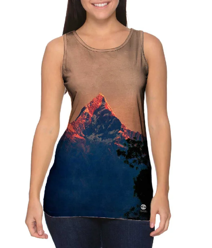 Casual Summer Tank-Nepal Machhapuchhre Peaks