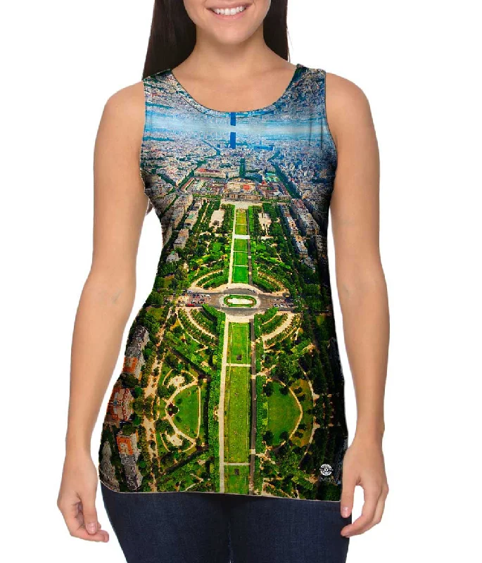 Gym Sleeveless Shirt-Paris France Champ De Mars