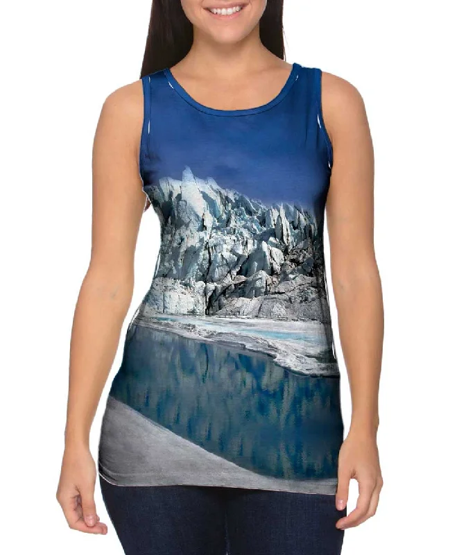 Bold Print Tank Top-Matanuska Glacier