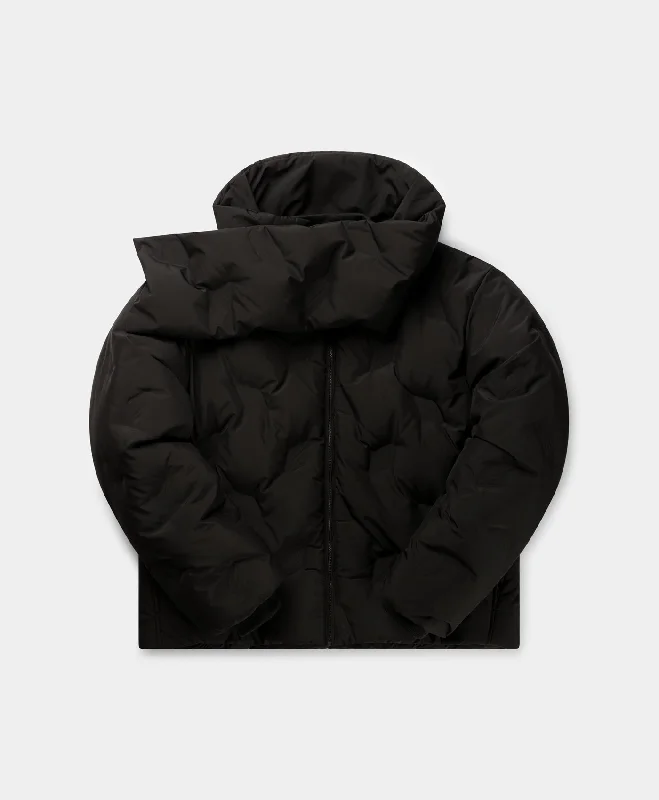 Classic Trench Jacket-Jet Black Ayan Monogram Puffer Jacket