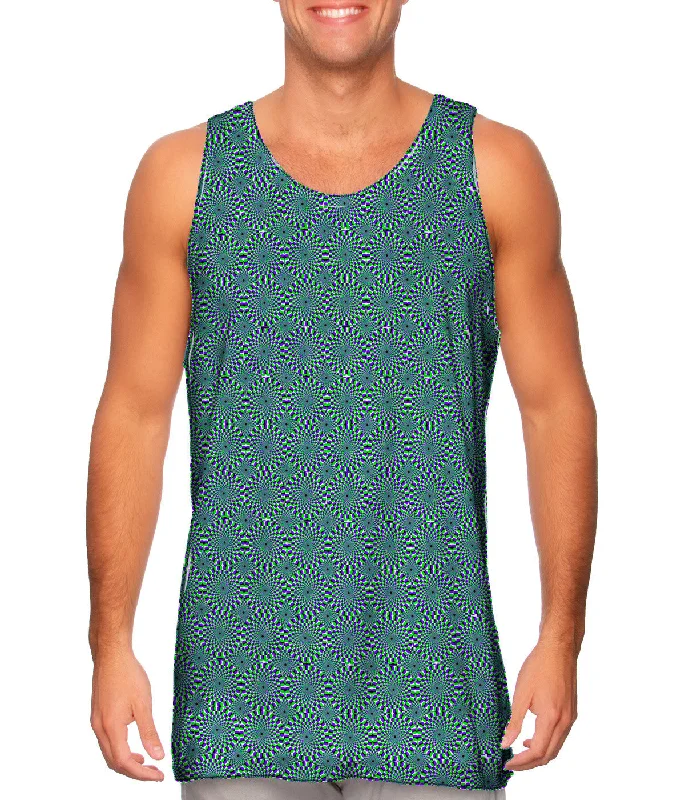 Vintage Muscle Tank-Optical Illusion Rattlsnake Shake