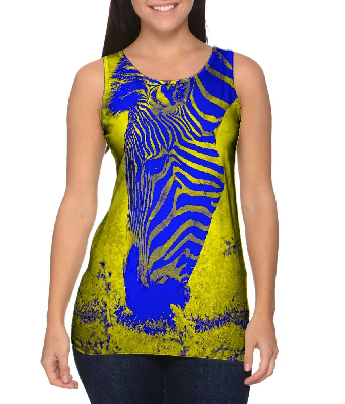 Outdoor Hiking Vest-Neon Yellow Zebra