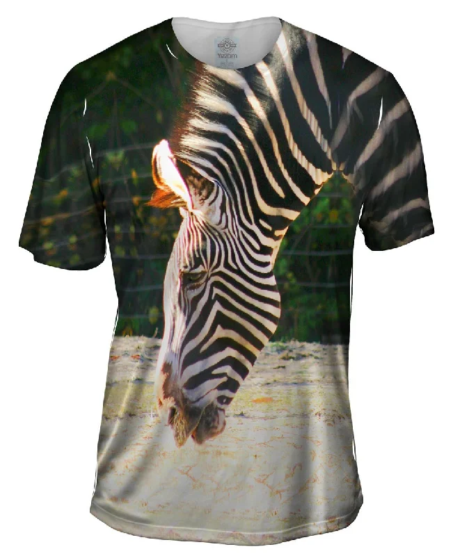 Christmas Graphic T-Shirt-Sipping Zebra