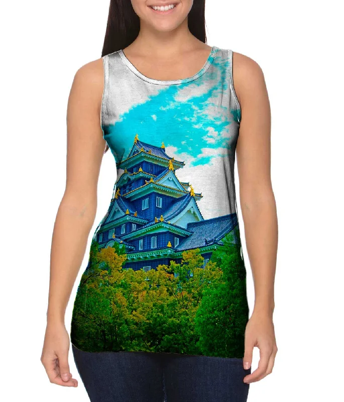 Minimalist Tank Top-Okayama Castle