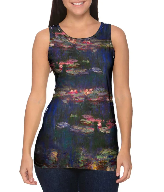 Relaxed Fit Muscle Tank-Monet -"Water Lilies" (1926)