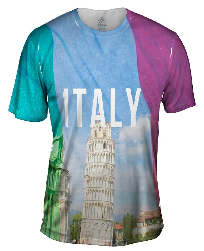 Urban Graphic T-Shirt-Italy Pride Tower Of Pisa