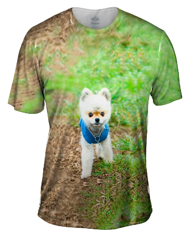 Outdoor T-Shirt-Lollipop Head Pomeranian