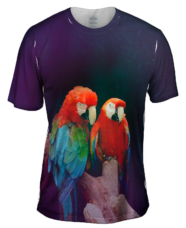 Sports Graphic T-Shirt-Pair of Macaws