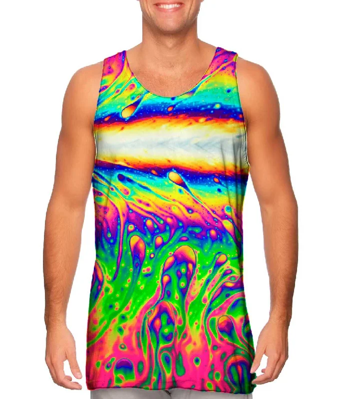 Slim Fit Tank Top-Neon Soap Rising