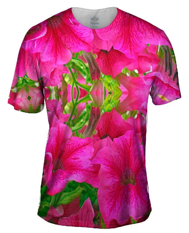 Sports Team T-Shirt-Pink Flowers