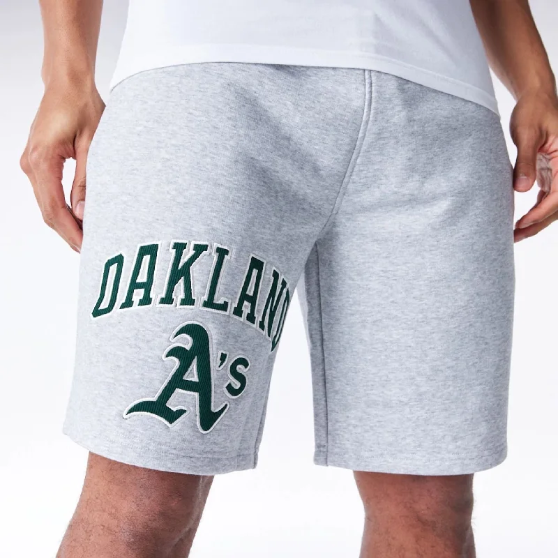 Vintage Style Shorts-Oakland Athletics MLB Lifestyle Grey Shorts