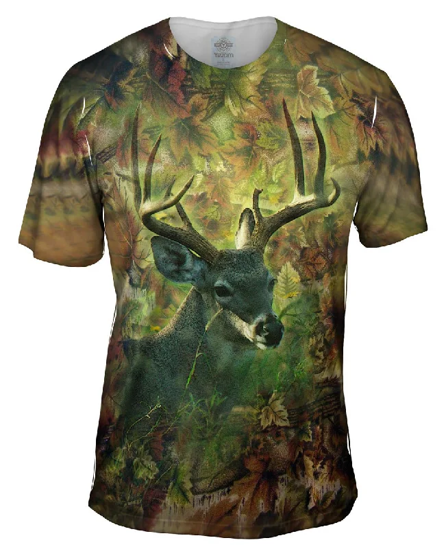 Retro Music T-Shirt-Leaf Stag