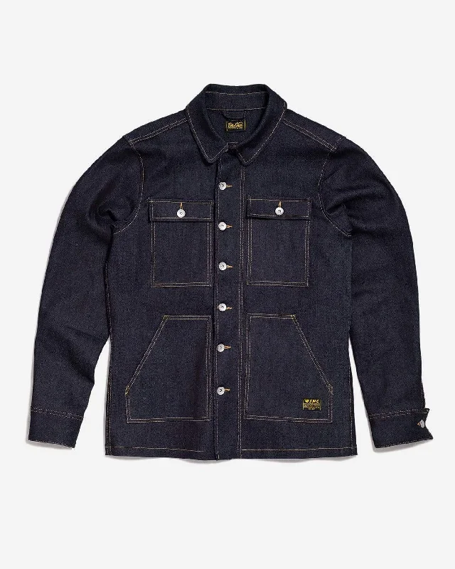 Street Style Jacket-BSMC Resistant Overshirt - Indigo