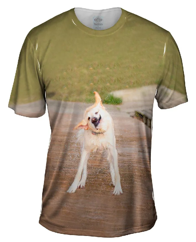 Starry Night T-Shirt-Labrador Water Shake