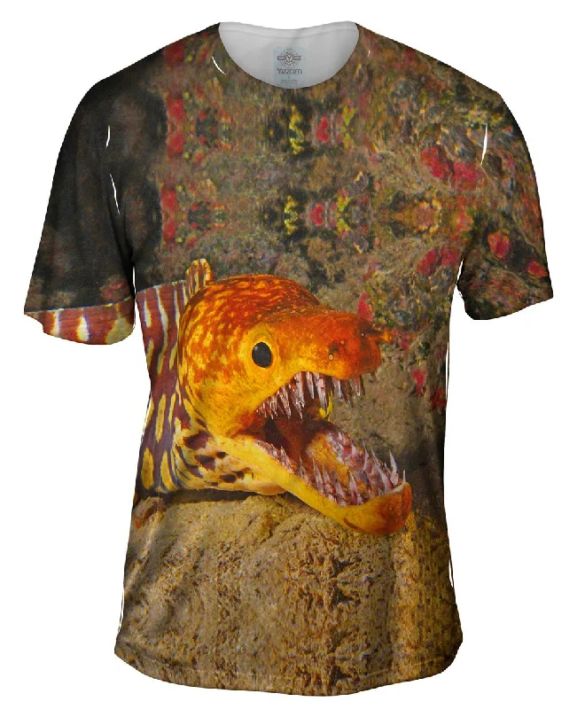 Nature Print T-Shirt-Picopato Eel Sharp Teeth Underwater