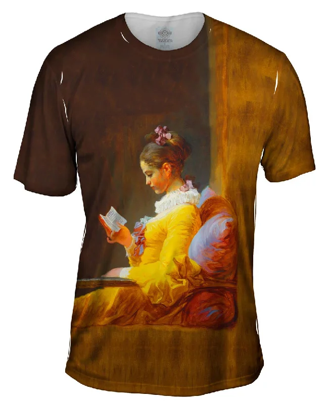 Comic Strip T-Shirt-Jean Honore Fragonard - "The Reader" (1776)