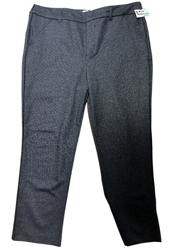 Stylish Linen Pants-Pants Cargo & Utility By Wit & Wisdom In Grey, Size: 14