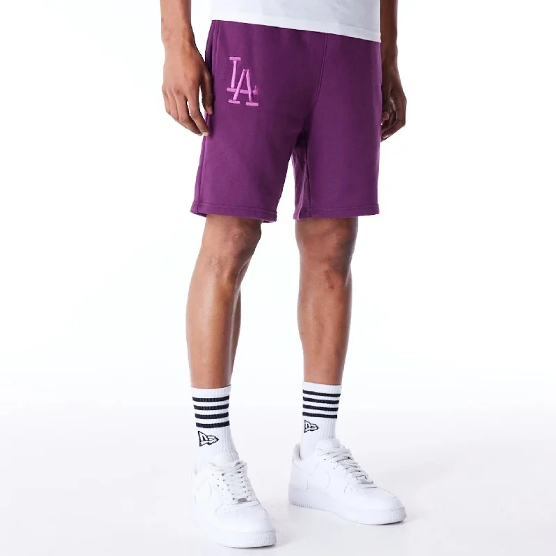 Relaxed Fit Bermuda Shorts-LA Dodgers League Essential Dark Purple Shorts