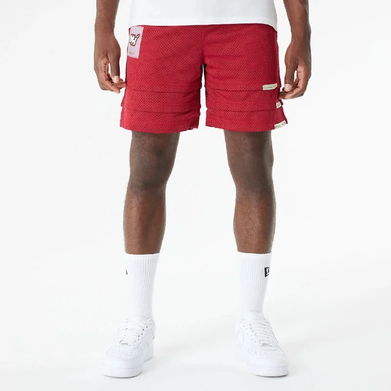 Cargo Style Shorts-Miami Heat Bristol Studio x NBA Dark Red Shorts