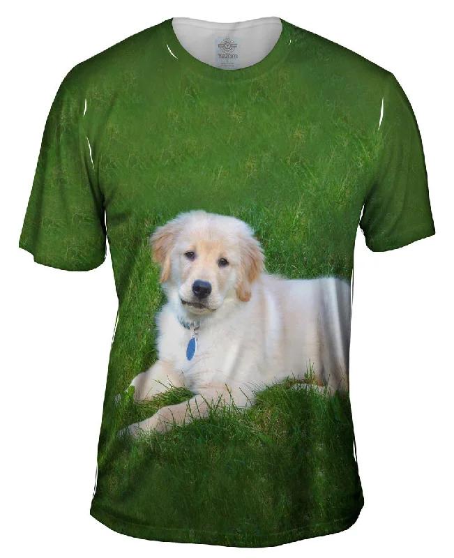 Fitness Fanatic T-Shirt-Golden Lab Lays About