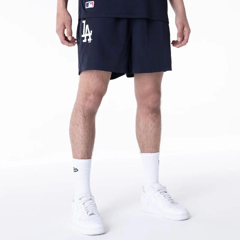 Relaxed Summer Shorts-LA Dodgers League Essential Navy Shorts