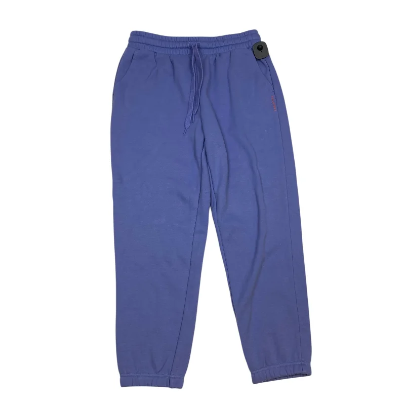 Cotton Jogger Pants-Athletic Pants By Fabletics In Purple, Size: L