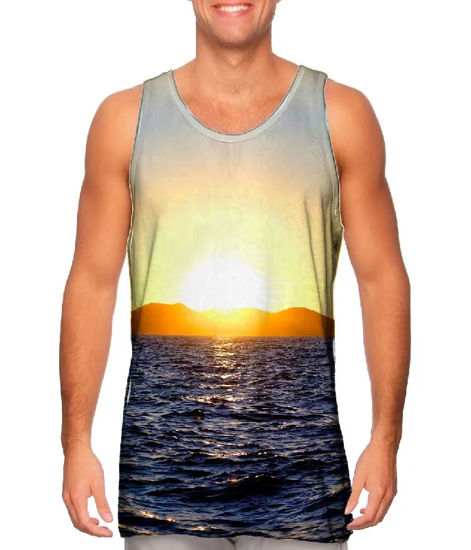 Basic Workout Vest-Mountain Sea Sunset