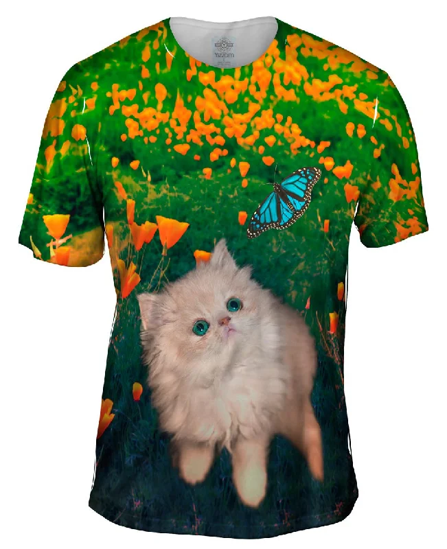 Comic Strip T-Shirt-Learning Kitten