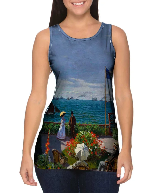 Athletic Running Tank-Monet -"Jardin a Sainte-Adresse" (1867)