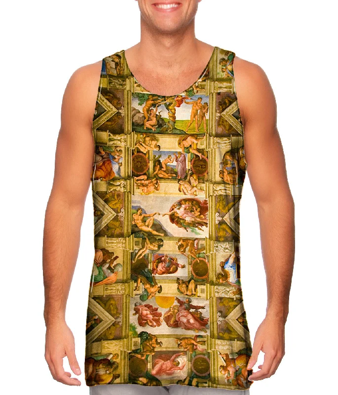 Premium Cotton Tank-Michelangelo - "Sistine Chapel 2"