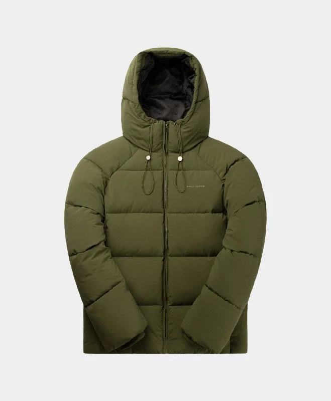 Cozy Puffer Jacket-Cardamom Green Relaxed Puffer