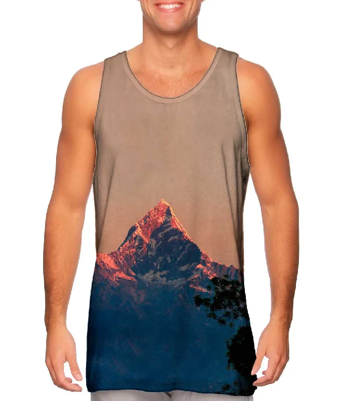 Trendy Sleeveless Shirt-Nepal Machhapuchhre Peaks