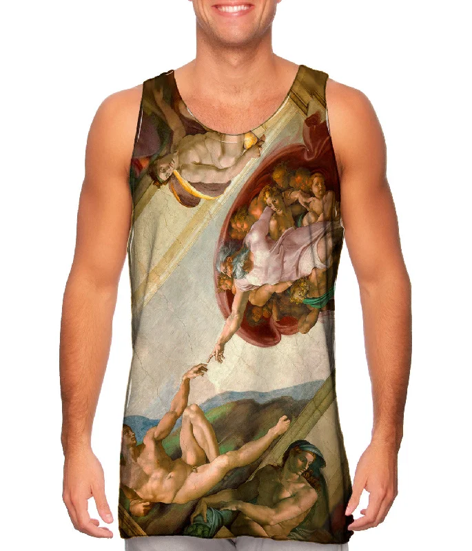 Sports Training Tank-Michelangelo - "Creation of Adam" 001