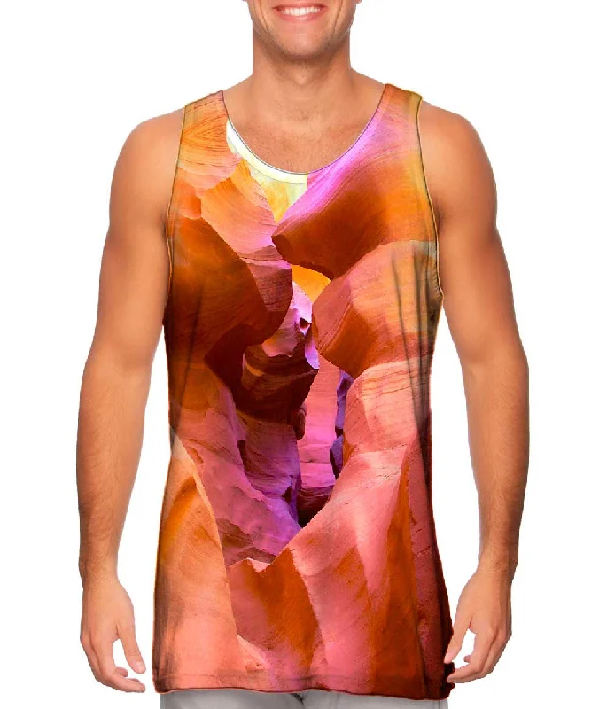 Fitted Workout Tank-Navajo Sandstone