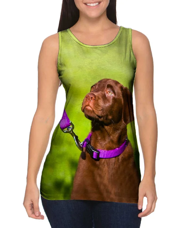 Classic Muscle Tank-Obedient Chocolate Lab