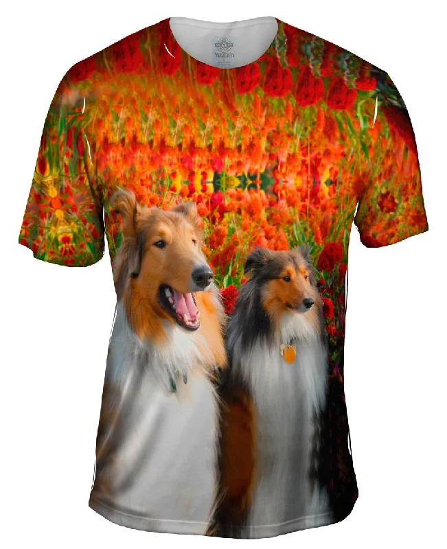 Classic Print T-Shirt-Happy Collie