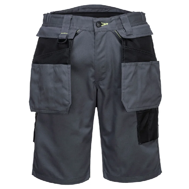 Cool Patterned Shorts-Portwest PW345 PW3 Holster Pocket Work Shorts Various Colours