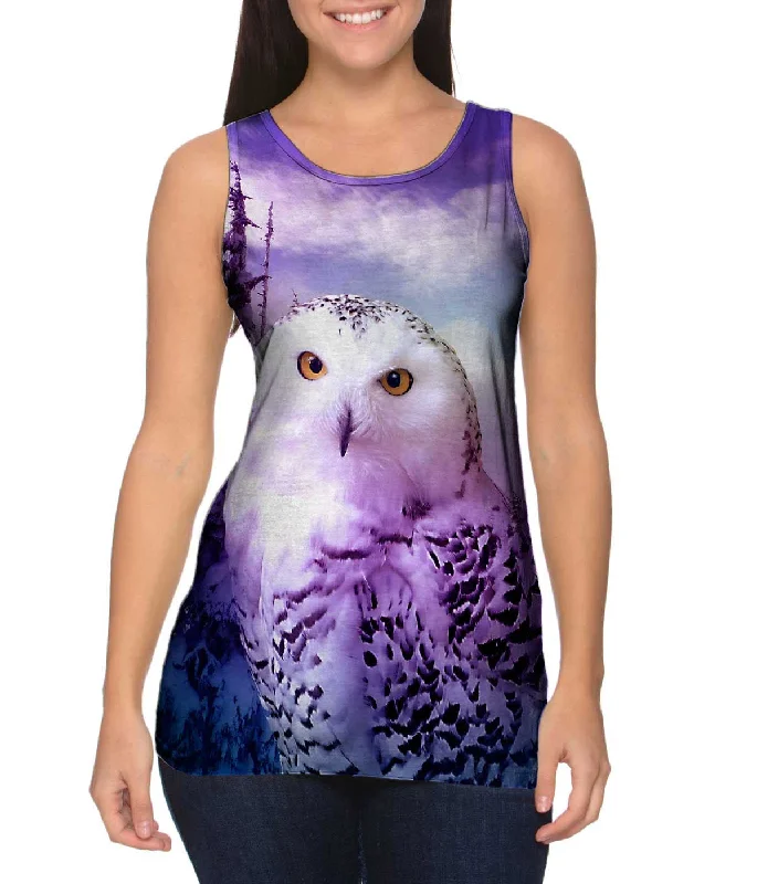 Premium Cotton Tank-Owl 001