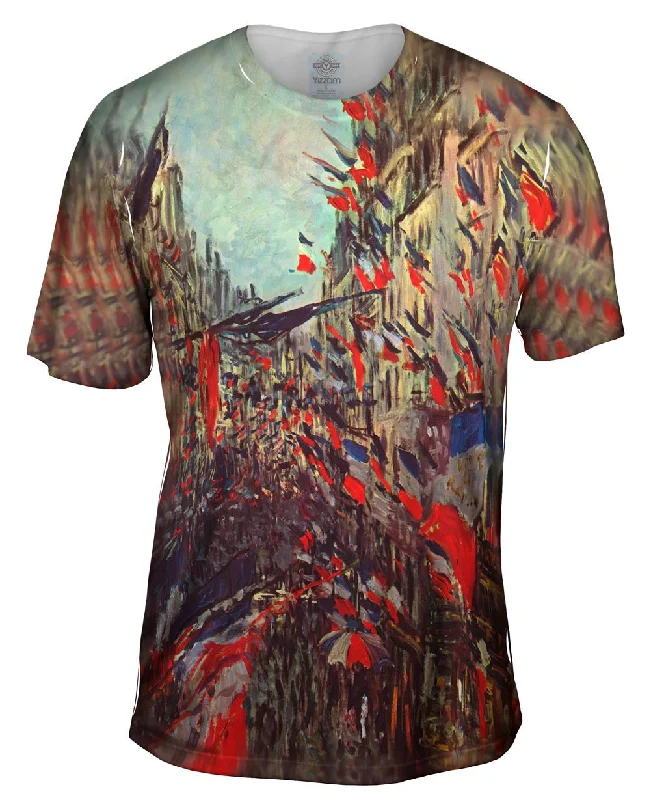 Camping T-Shirt-Monet -"Rue Saint-Denis" (1878)