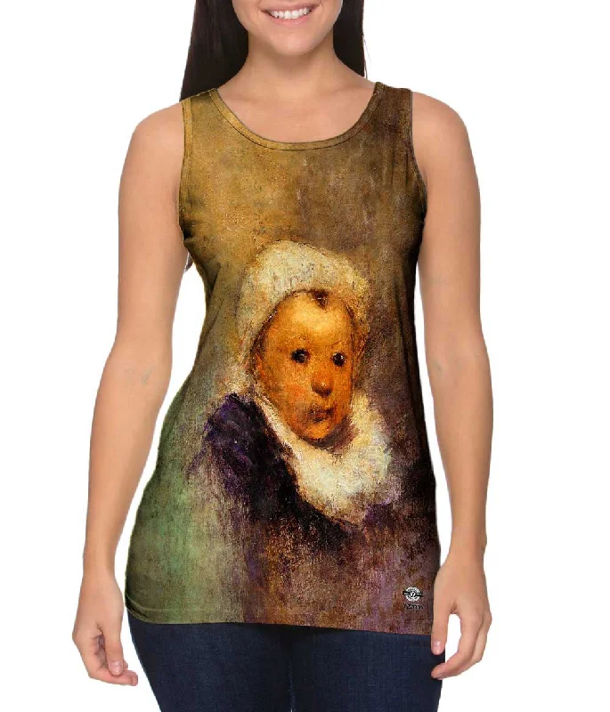 Light Mesh Tank-Paul Gauiguine - "Portrait Of A Child Aline Gauguine"