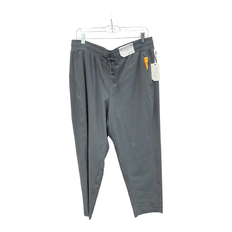 Sports Jogger Pants-Athletic Pants By Stylus In Grey, Size:Xl