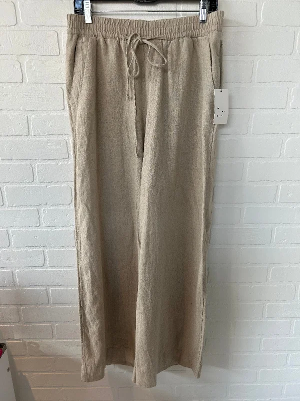 Stylish Linen Pants-Pants Linen By A New Day In Tan, Size: 8