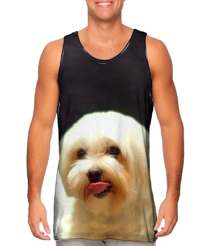 Sports Training Tank-Painting Gold Maltese