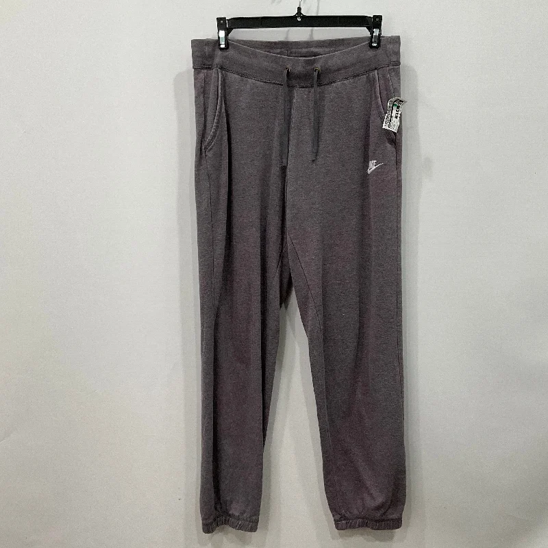 Stylish Leather Pants-Pants Lounge By Nike In Purple, Size: S