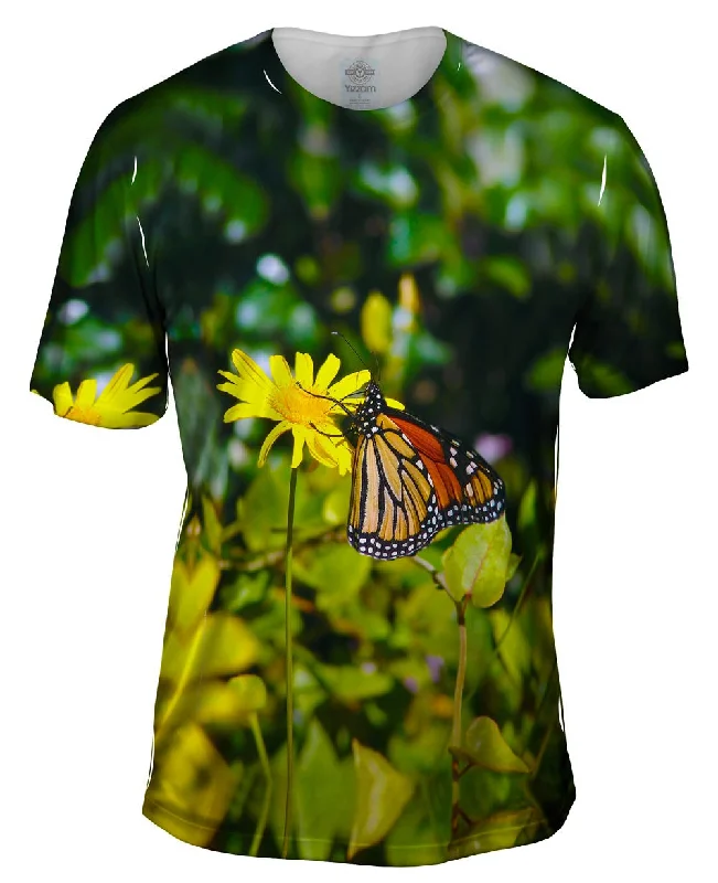 Streetwear T-Shirt-Monarch Daisy Butterfly