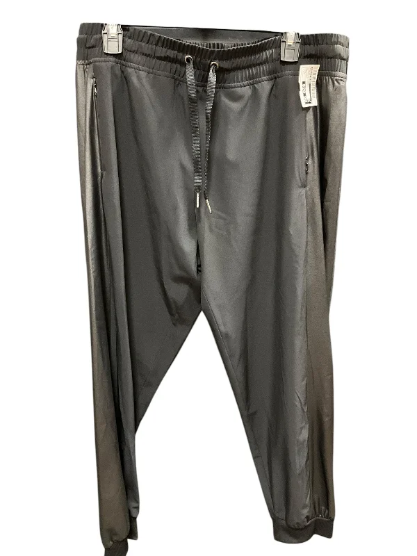 Casual Palazzo Pants-Athletic Pants By Calvin Klein In Black, Size: L